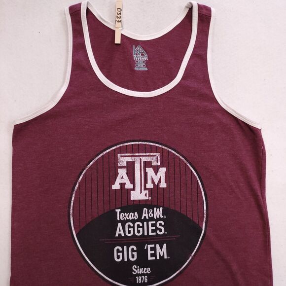 Knights Apparel Texas A&M Aggies Tank Casual Top Shirt Womens Size S Maroon - Picture 1 of 9